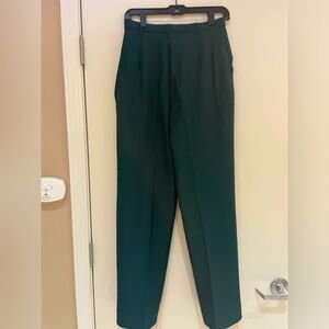 Vintage Levi Strauss Co Pants Womens Forest Green High Rise Waist Size 14